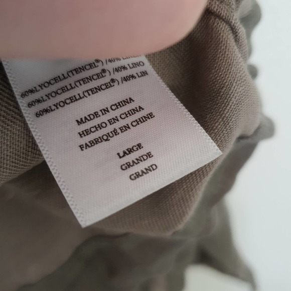 Rails Collins Sage Camo Linen Jacket Women's Size Large - Picture 13 of 15